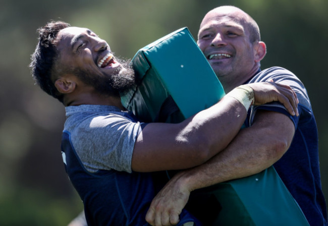 Bundee Aki and Rory Best