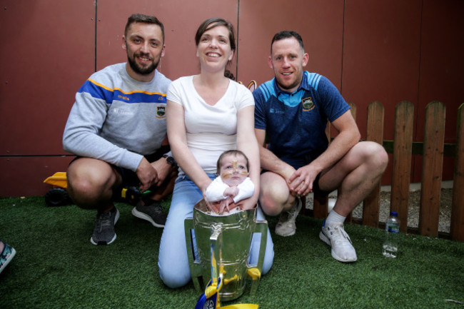 James Barry and Sean O'Brien with Stacey and Leila Hughes