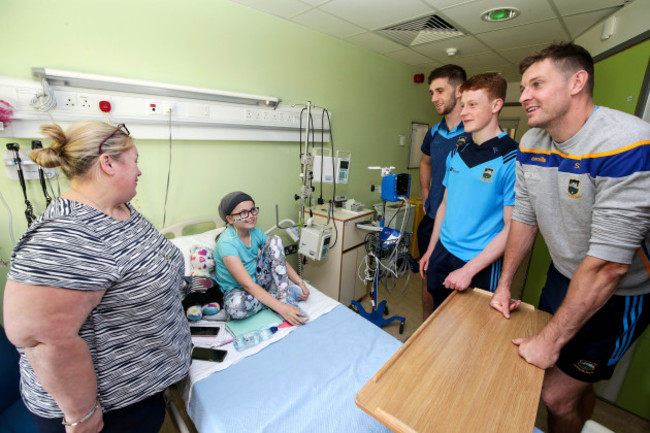 Carla O'Connell with Brian Hogan, Jerome Cahill and Seamus Callanan