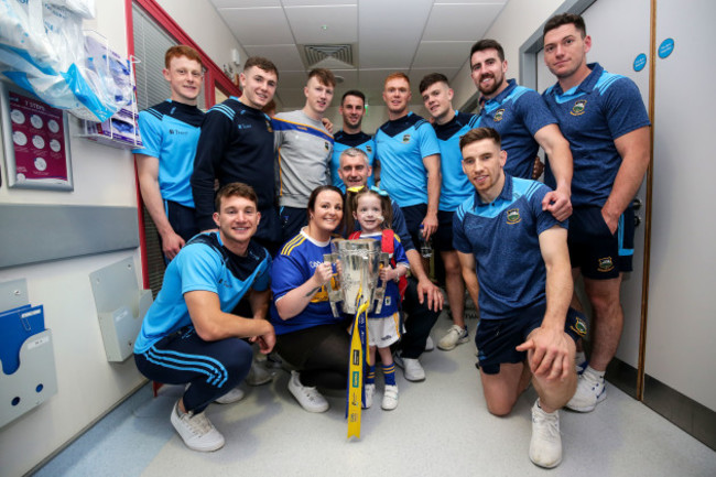 Holly Carroll with members of the Tipperary team