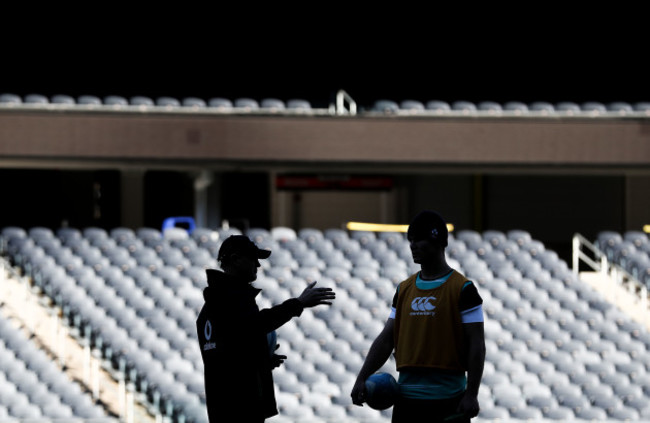 Joe Schmidt with Jonathan Sexton