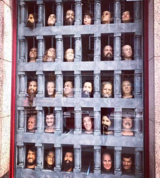 Wax Museum WALL OF HEADS