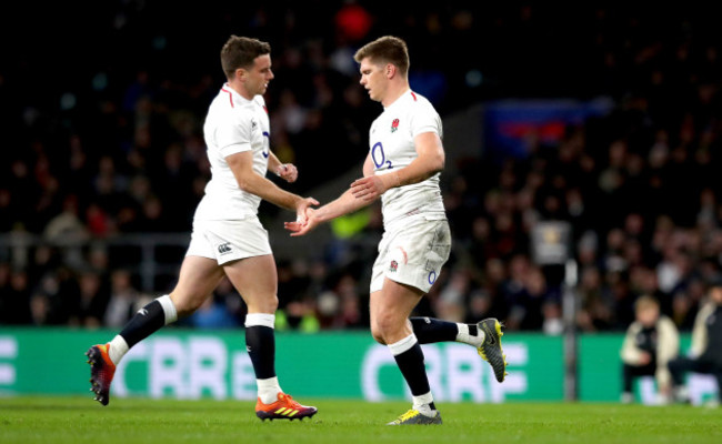George Ford comes on to replace Owen Farrell
