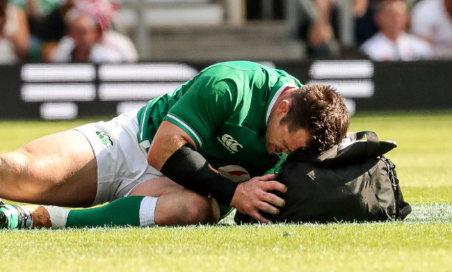 cian-healy-receives-treatment-for-an-injury
