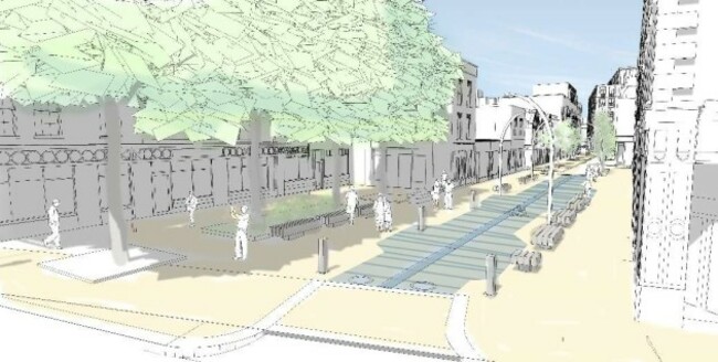 Artists Impression of proposed Liffey Street Lower Plaza (1)