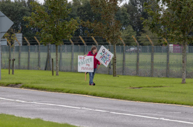 pence protestor