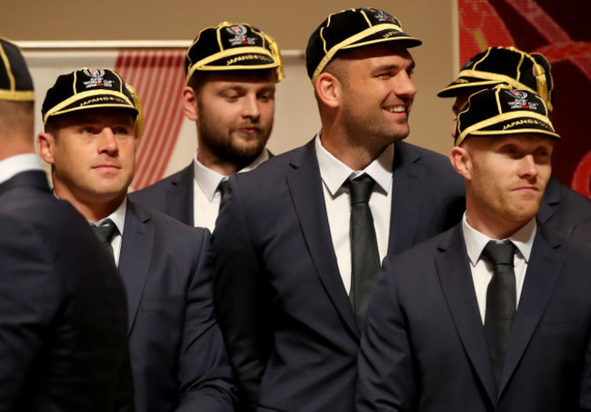 cj-stander-iain-henderson-tadhg-beirne-and-keith-earls-at-the-rugby-world-cup-cap-presentation