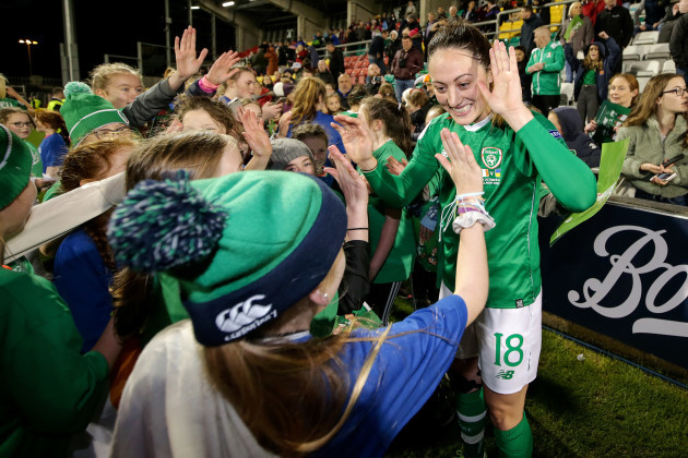megan-campbell-celebrates-after-the-game-with-young-fans