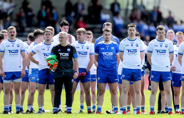 the-waterford-team-line-up-for-the-national-anthem