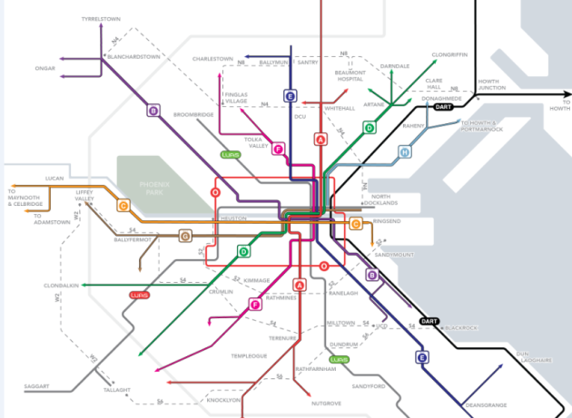 Bus Connects Routes Map Bus Connects Redesign: New Routes Towards Howth And Direct Into City Centre