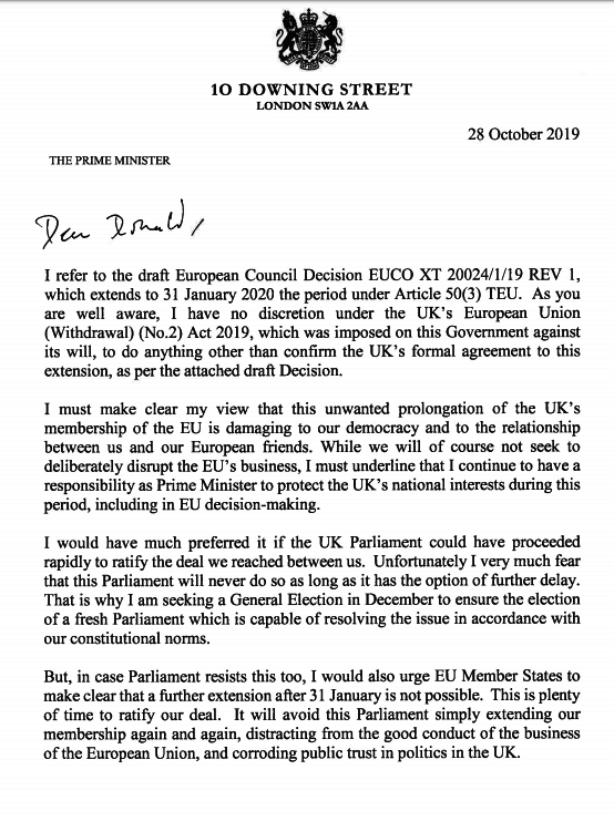 letter to tusk