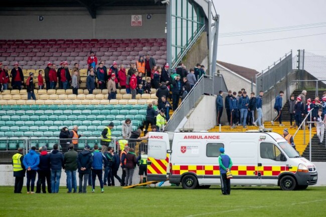 an-ambulance-on-the-pitch-at-the-full-time-whistle-treats-a-member-of-the-st-mullins-backroom-team