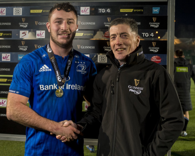 will-connors-is-presented-with-the-man-of-the-match-award-by-eric-graham