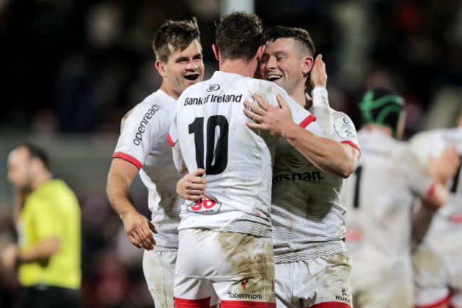 john-cooney-celebrates-at-the-final-whistle-with-louis-ludik-and-billy-burns