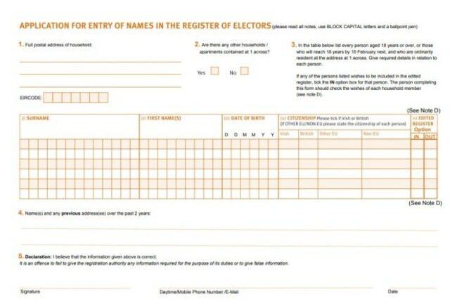 Register of Electors