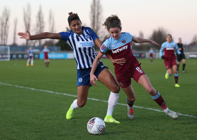 west-ham-united-v-brighton-and-hove-albion-fa-womens-super-league-rush-green-stadium