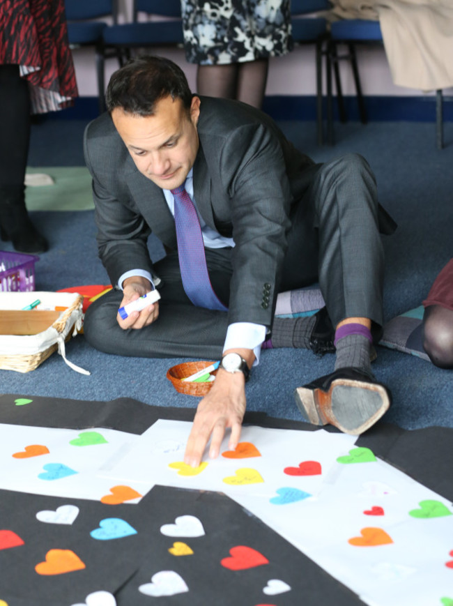 531 Leo Varadkar in Castleknock Community College