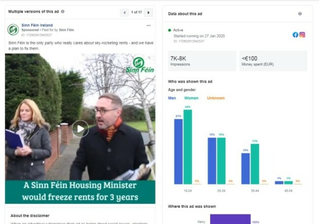 sinn fein housing