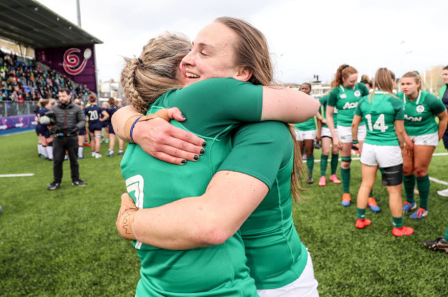 edel-mcmahon-celebrates-with-michelle-claffey-after-the-game