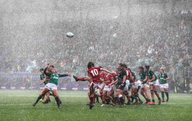 kathryn-dane-as-robyn-wilkins-of-wales-kicks-the-ball-clear