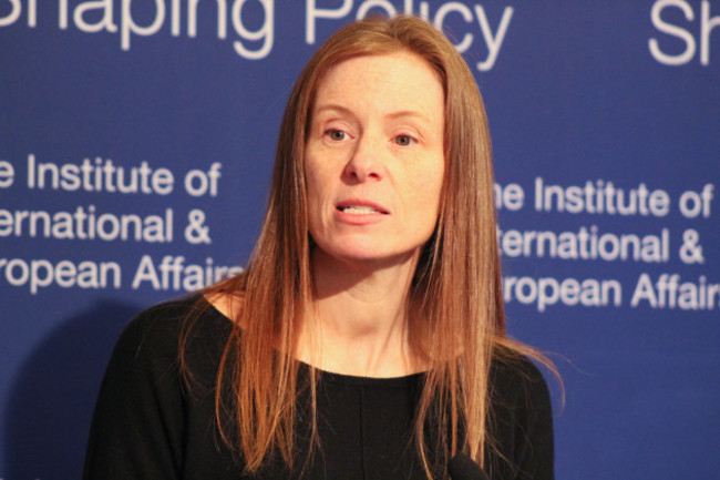 Monika Bickert, Facebook&rsquo;s Vice President for Global Policy Management and Counterterrorism, addressing the IIEA