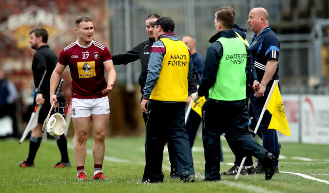 killian-doyle-leaves-the-pitch-after-being-is-sent-off
