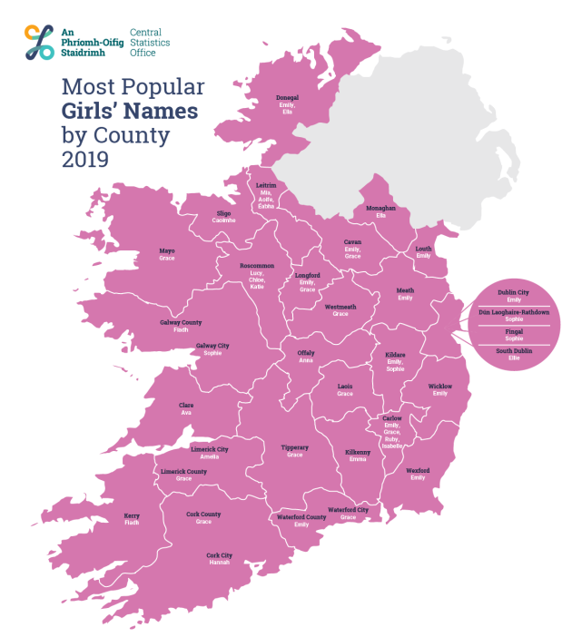 Here's what the most popular baby names were in Ireland last year