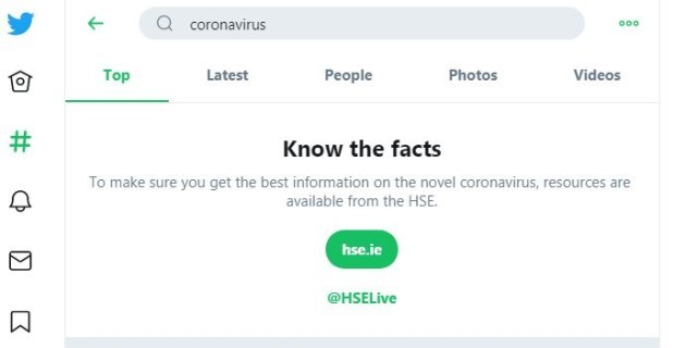 coronavirus search
