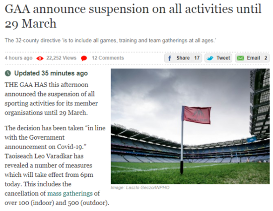 gaa suspension