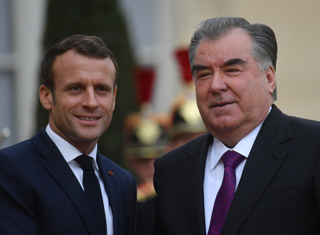 emmanuel-macron-meets-tajikistan-president-paris