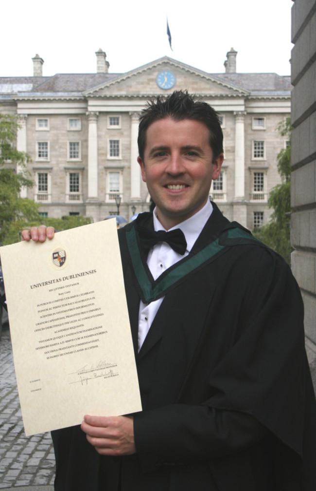 RoryGinty-Trinity Graduation - Bsc Information Systems