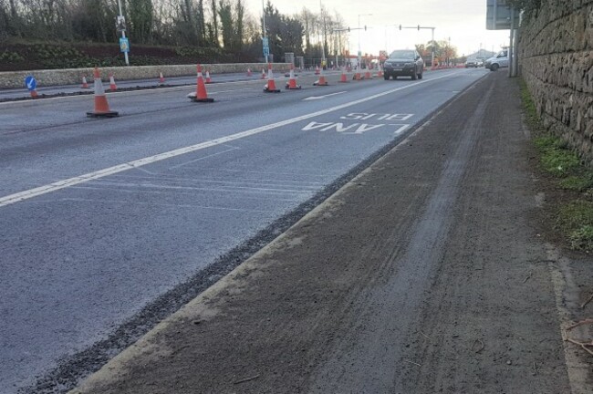 Grit on Cycle Lane