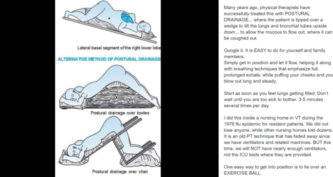 Postural drainage - facebook