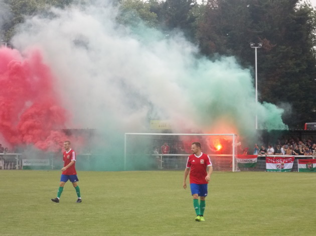 CONIFA World Football Cup final in Enfield June 2018 pictured Karpatalya Hungarian ultras (1)