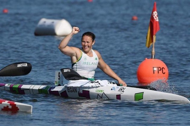 Jenny Egan wins Bronze Medal at ICF Senior Canoe Sprint World Championships in Montemor-o-Velho, Portugal, August, 2018.