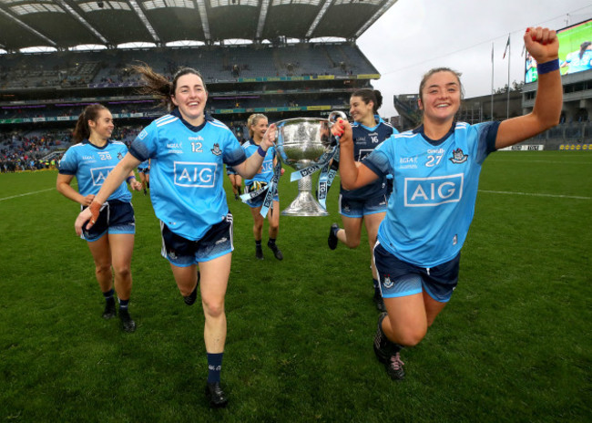 lyndsey-davey-and-sarah-fagan-celebrate-after-the-game-with-the-brendan-martin-cup