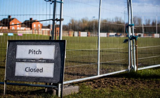 a-view-of-st-vincents-gaa-club-as-the-coronavirus-brings-a-stop-to-all-irish-sport-until-at-least-march-29th