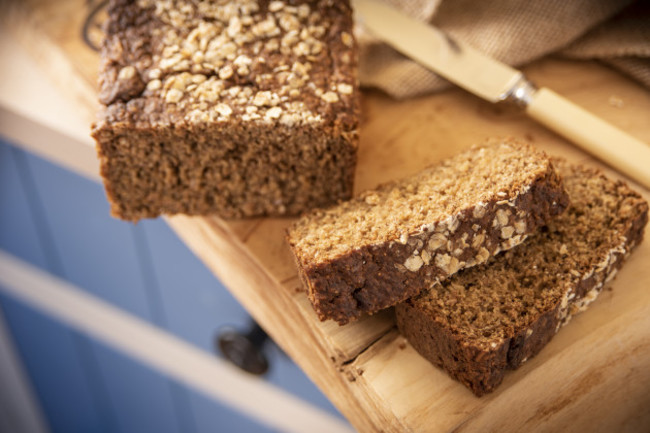 Guiness bread cut