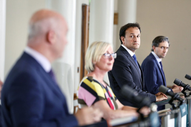 NO FEE TAOISEACH POST CABINET PRESS BRIEFING JB8