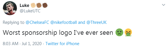 the 3 on chelsea jersey