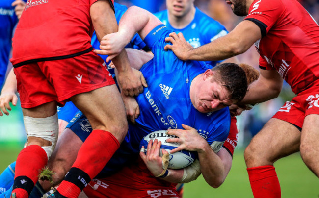 tadhg-furlong-tackled-by-hamza-kaabeche-and-felix-lambey