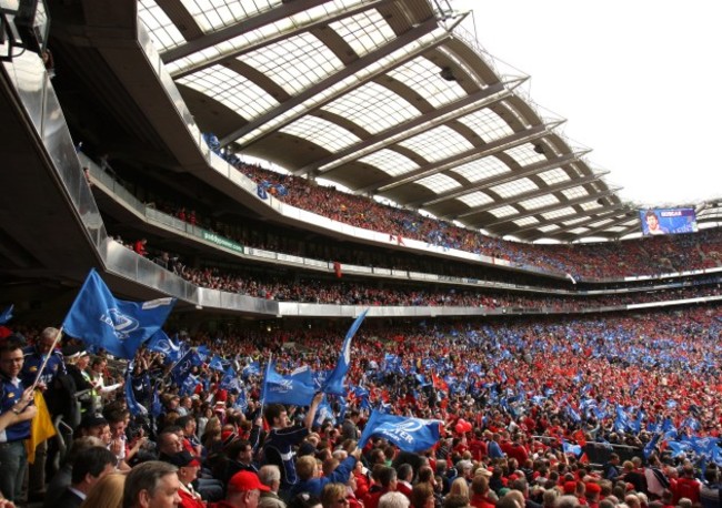 general-view-of-munster-and-leinster-fans-at-croke-park