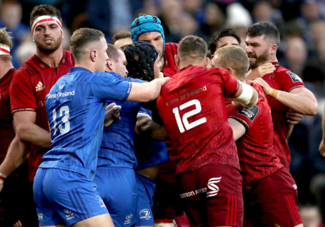 tempers-flare-between-leinster-and-munster-players