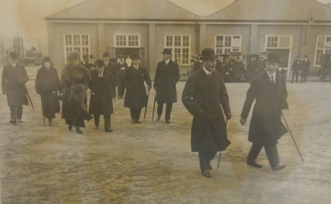 36 Isidore Salmon gives King George tour of Greenford 1923 courtesy Salmon and Gluckstein family