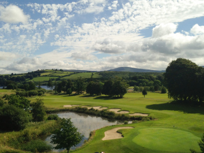 Tulfarris Golf Course with water obsticle