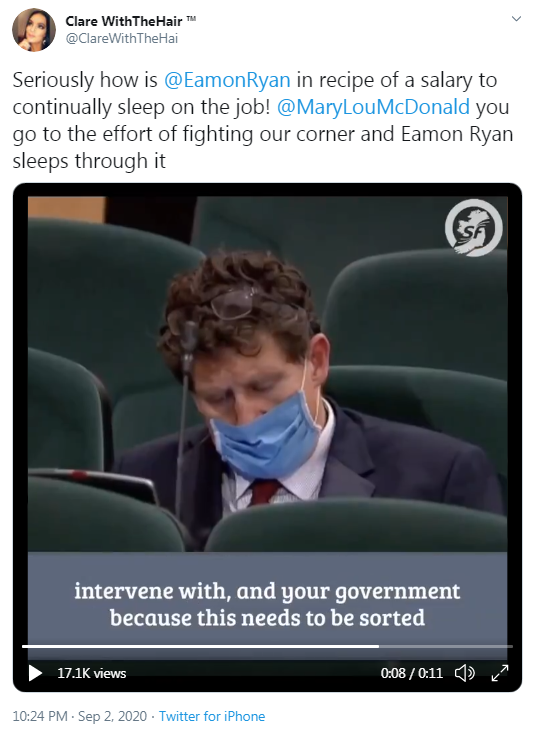 FactCheck: No, Eamon Ryan Did Not Fall Asleep In The Dáil Chamber Again