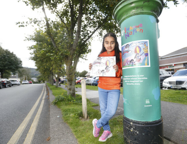 no-repro-fee-10092020-an-post-announce-the-young-winners-of-their-re-imaginenation-competition-encouraging-irelands-children-to-read-draw-and-enjoy-books-harshika-aged-7-from-dublin-with