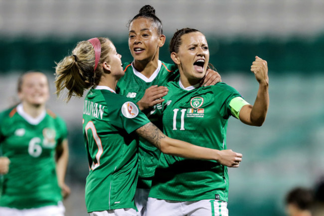 katie-mccabe-celebrates-scoring-a-goal-with-rianna-jarrett-and-denise-osullivan