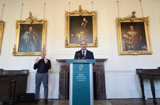 Taoiseach, Press Conference Dublin Castle 002