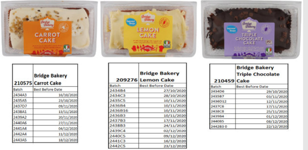 Lidl cakes and batches